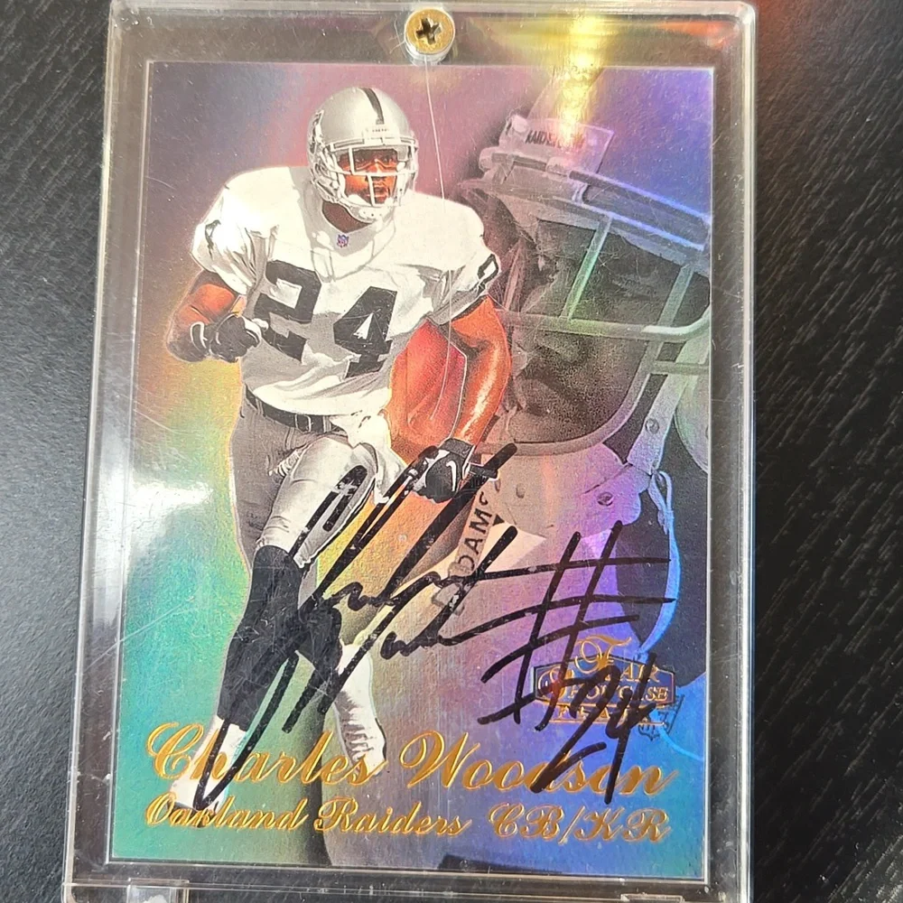 Charles Woodson Rookie Card Autographed NM